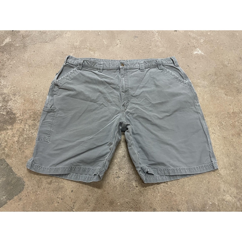 Carhartt‎ Shorts Mens 48 Gray Original Fit Canvas Carpenter Work Utility B147